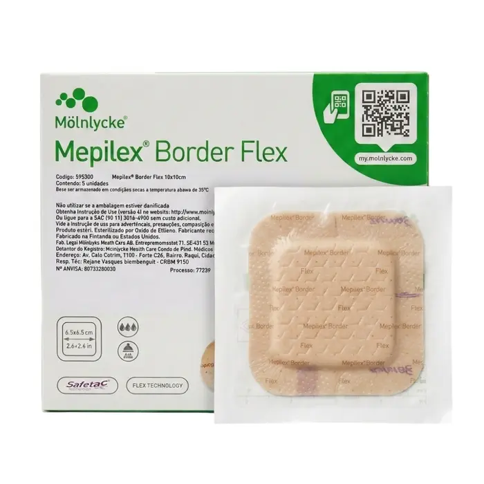 Curativo Border Flex Mepilex 10x10cm Mölnlycke