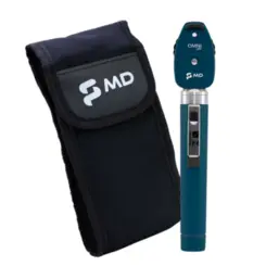 Oftalmoscópio MD Led Omni Blueberry Com Estojo Macio