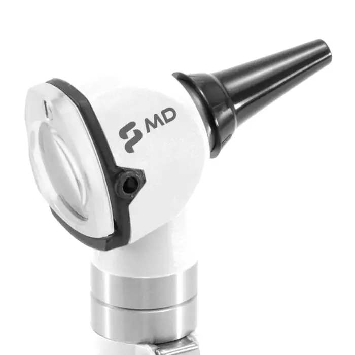 Otoscópio MD Led Omni Branco Com Estojo Macio