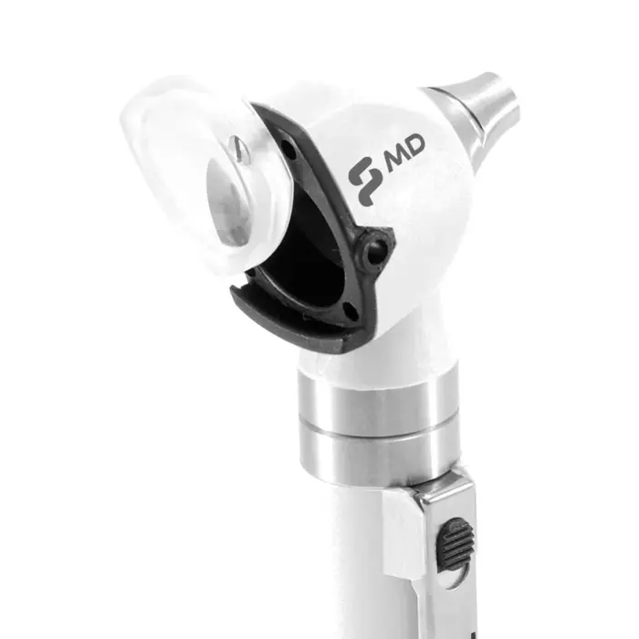Otoscópio MD Led Omni Branco Com Estojo Macio