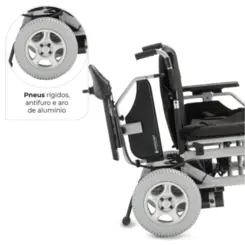 Cadeira de Rodas Dobrável Motorizada - D1000 Dellamed - Até 135kg - Largura 45 cm