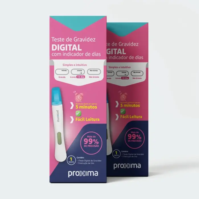 Teste de Gravidez Digital com Indicador de Dias - Proxima Alive