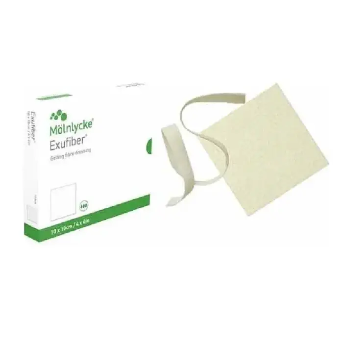 Curativo Exufiber Fibra Gelificante 10x10cm - Molnlycke