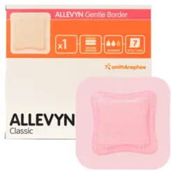 Curativo Allevyn Gentle Border 10x10 Espuma de Silicone Smith