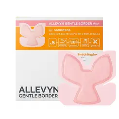 Curativo Allevyn Gentle Border Heel 23x23,2cm Smith Unidade