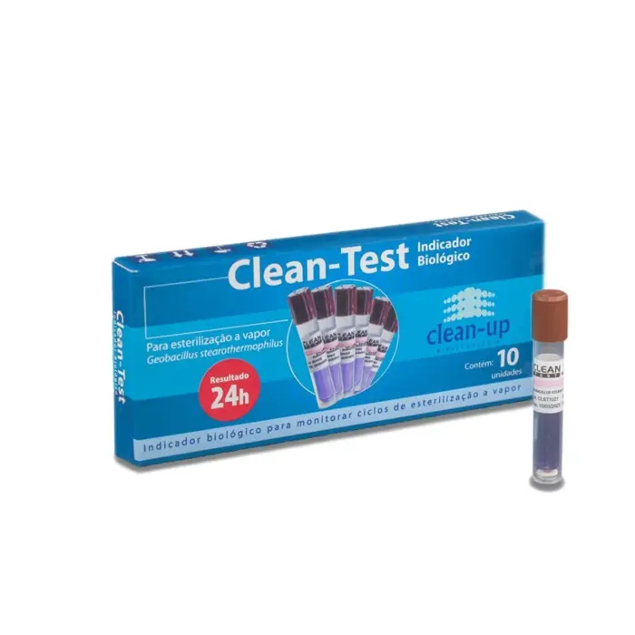 Indicador Biológico Clean-Test 24h Clean Up - 10 Unidades