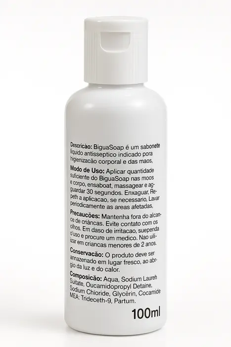 Sabonete Antisséptico Biguasoap com PHMB 100ml - Gaman Pharma