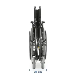 Cadeira de Rodas Dobrável em Aço - D400 Dellamed - Até 120 Kg - Largura 44 cm