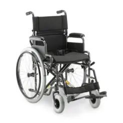 Cadeira de Rodas Dobrável em Aço - D400 Dellamed - Até 120 Kg - Largura 44 cm