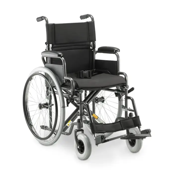 Cadeira de Rodas Dobrável em Aço - D400 Dellamed - Até 120 Kg - Largura 44 cm