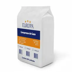 Gaze Curativo Compressa 500 Unidades 9 Fios Europa