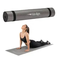 Tapete de Exercícios Anti-Impacto FL29 Cinza Hidrolight – Yoga, Pilates, Alongamento