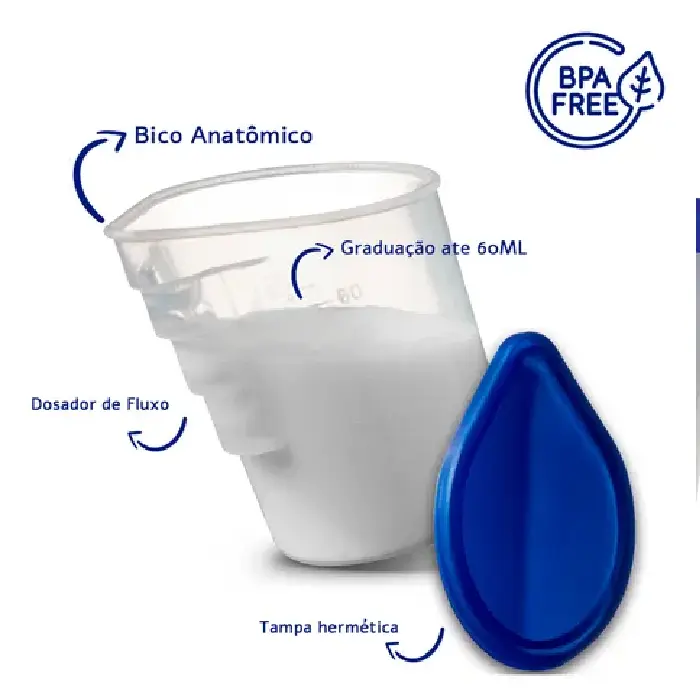 Copo SIP 60ml para Leite Materno Biomédica