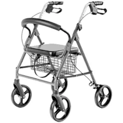 Andador Idoso 4 Rodas Hidrolight com Assento e Cesto SC302