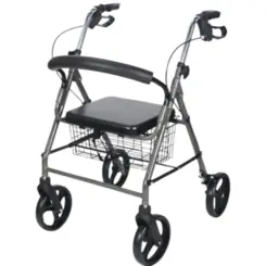 Andador Idoso 4 Rodas Hidrolight com Assento e Cesto SC302