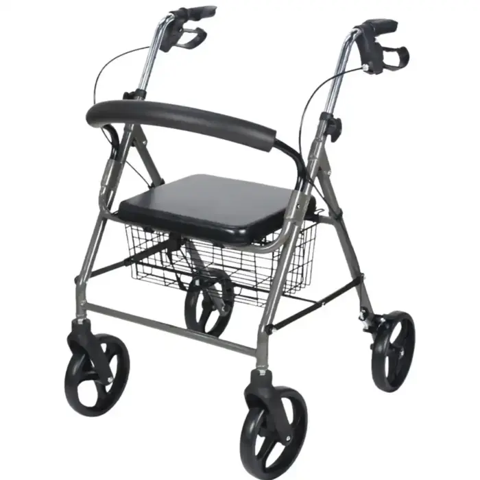 Andador Idoso 4 Rodas Hidrolight com Assento e Cesto SC302