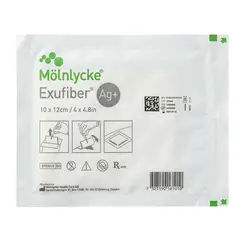 Curativo De Prata AG+ Carvão Ativado Exufiber 15x15cm Mölnlycke Unidade