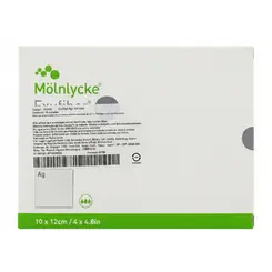 Curativo De Prata AG+ Carvão Ativado Exufiber 15x15cm Mölnlycke Unidade