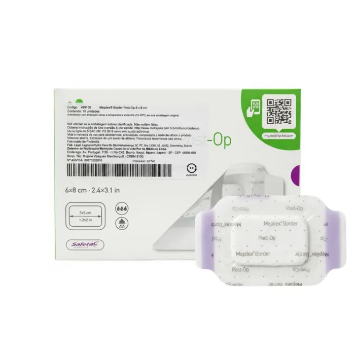 Curativo Mepilex Border Post-Op 6x8cm Mölnlycke Unidade
