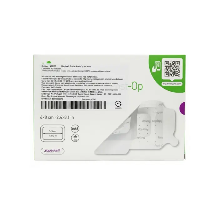 Curativo Mepilex Border Post-Op 6x8cm Mölnlycke Unidade