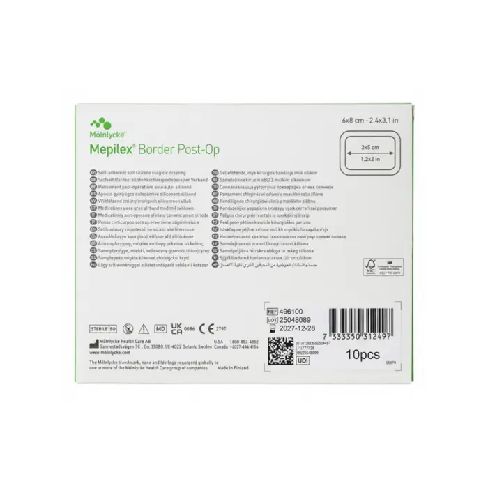 Curativo Mepilex Border Post-Op 6x8cm Mölnlycke Unidade