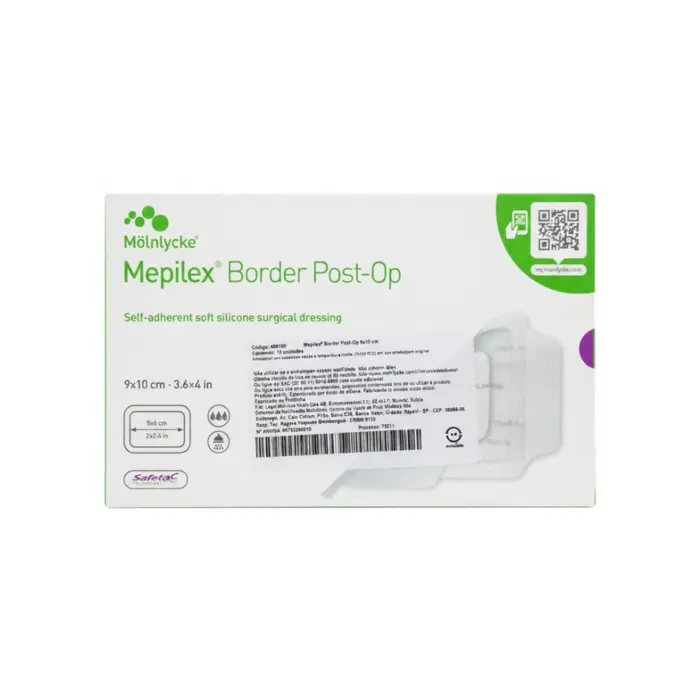 Curativo Mepilex Border Post-Op 9x10cm Mölnlycke Unidade