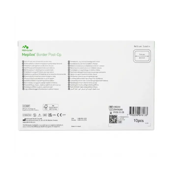 Curativo Mepilex Border Post-Op 9x10cm Mölnlycke Unidade