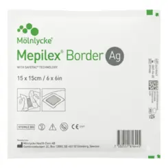 Curativo Border AG Carvão Ativado Mepilex 15X15cm Mölnlycke