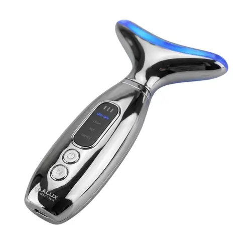 Massageador Portátil Face Sculp AE09 Prata Alux