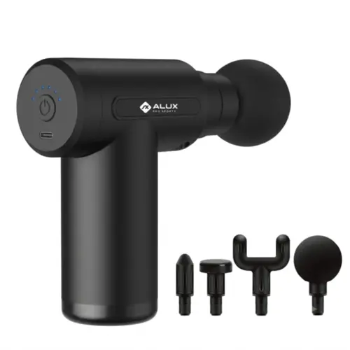 Mini Massageador Sem Fio 4 Ponteiras + Case Alux