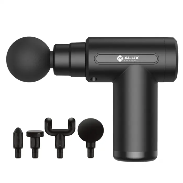 Mini Massageador Sem Fio 4 Ponteiras + Case Alux