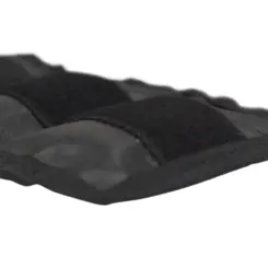 Caneleira Tornozeleira Emborrachada Preto 3kg Alux