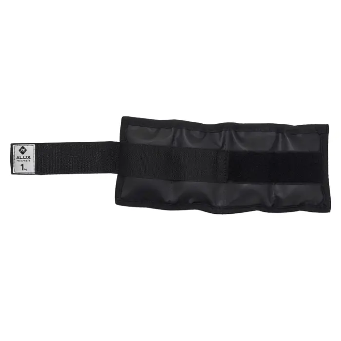 Caneleira Tornozeleira Emborrachada Preto 3kg Alux