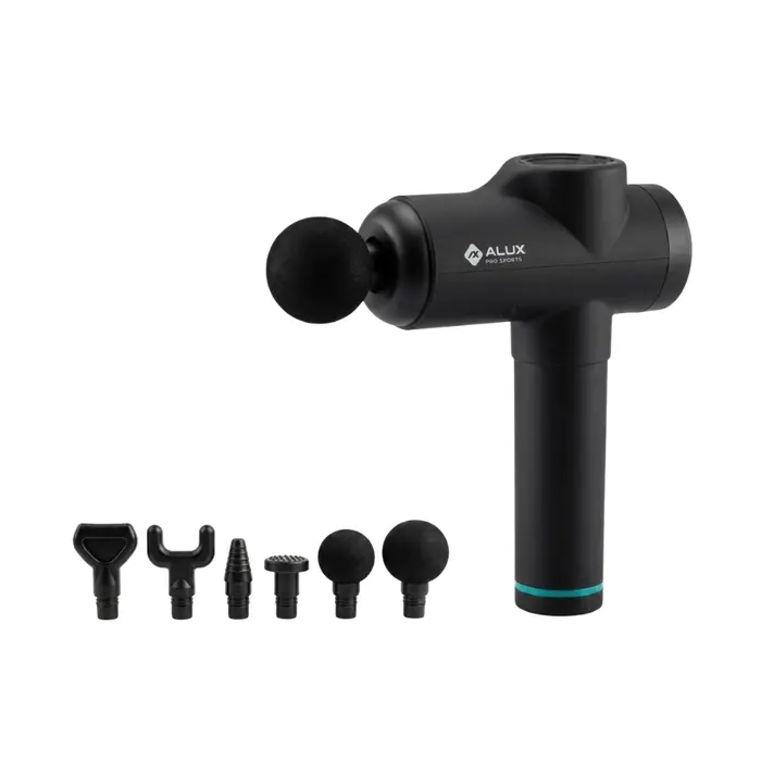 Pistola Massageadora Sem Fio AE05 6 Ponteiras + Case Alux
