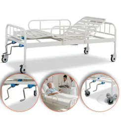 Cama Hospitalar 2 Movimentos Manual Supermedy - Até 180Kg
