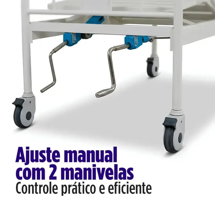 Cama Hospitalar 2 Movimentos Manual Supermedy - Até 180Kg