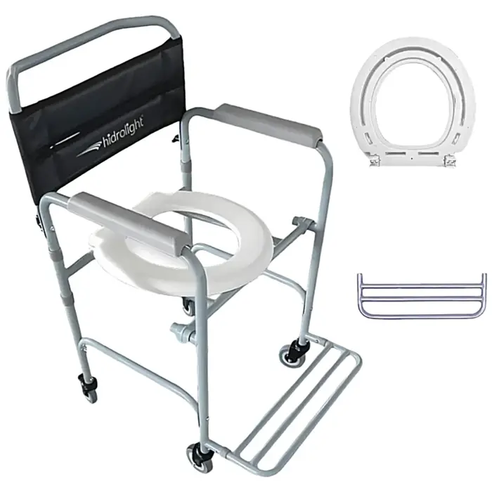 Cadeira de Banho Idoso Desmontável Até 100kg SC103 Hidrolight