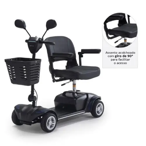 Cadeira de Rodas Motorizada Scooter LB Light Elétrica Até 136Kg Dellamed