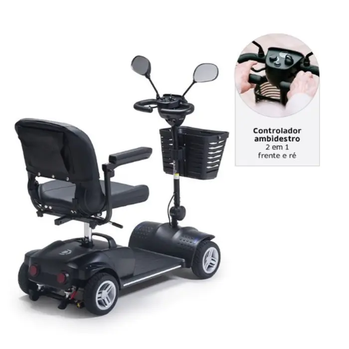 Cadeira de Rodas Motorizada Scooter LB Light Elétrica Até 136Kg Dellamed