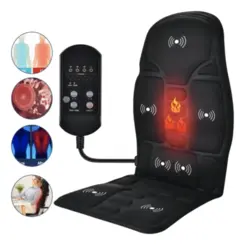 Assento Massageador Carro e Casa 5 Motores com Aquecimento - Supermedy