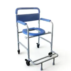 Cadeira de Banho Higiênica Supermedy Basic Slim - Até 90kg - Em Aço