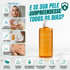 Gel de Limpeza Facial Antiacne 500ml com Ácido Salicílico e Niacinamida Sineline