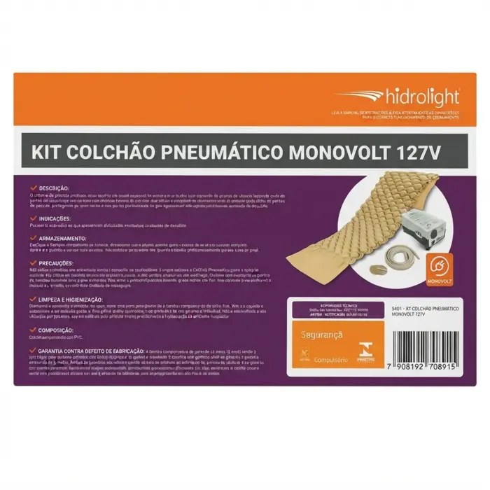 KIT Colchão Pneumático SC401 127V Hidrolight