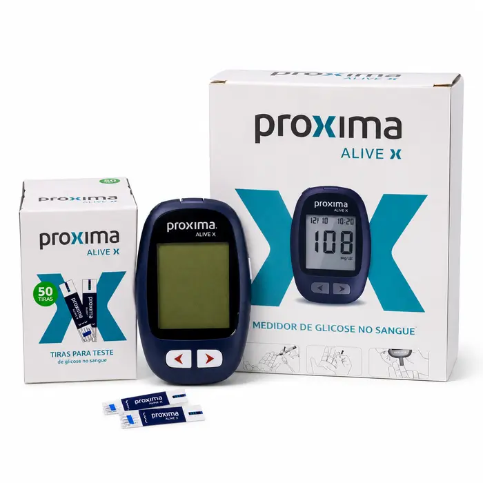 Kit Medidor de Glicemia Proxima Alive X