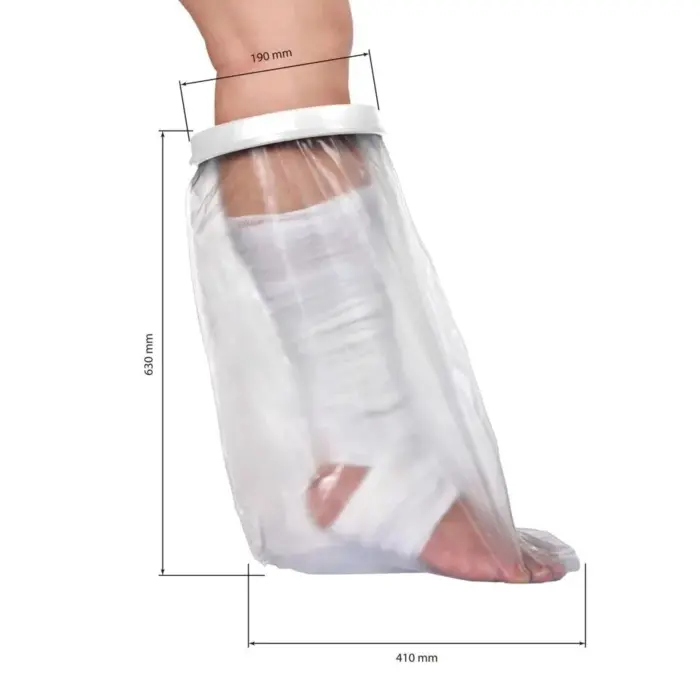 Protetor Impermeável de Perna para Curativo Gesso Banho - Tovcare