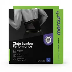 Cinta Lombar Performance BC0791 Tamanho G Mercur