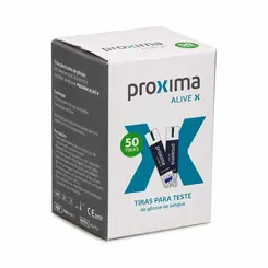 KIT Tiras Para Medir Glicose Próxima Alive 150 Unidades