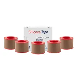 KIT Fita De Silicone Silicare Tape 2,5cm X 1,5cm Vita Medical 5 Unidades