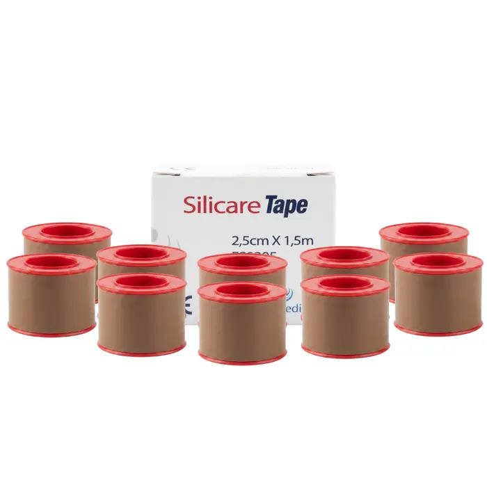 KIT Fita De Silicone Silicare Tape 2,5cm X 1,5cm Vita Medical 10 Unidades