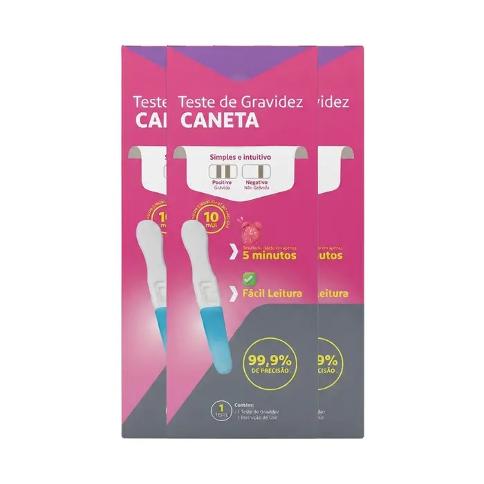 KIT Teste De Gravidez Caneta Proxima Alive 3 Unidades